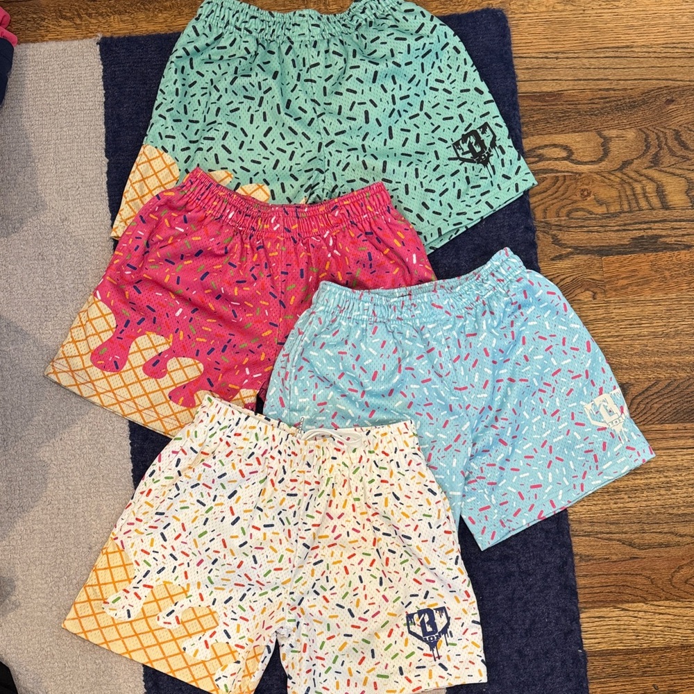 Baseball Lifestyle 101 Ice Cream Drip Shorts Size Medium